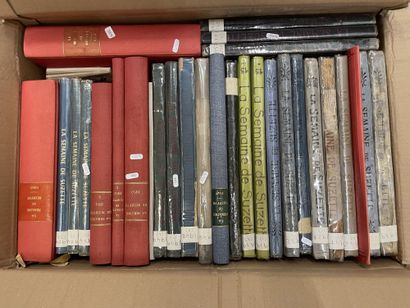 null Documentation, twenty-seven bound books, La Semaine de Suzette, 1919-1928-1932-1939-1948-1949-...