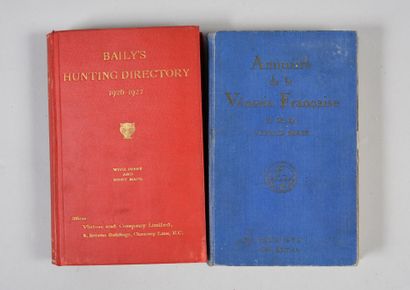  Annuaire de la vénerie française 1929-1930 & Baily's Hunting Directory 1926-1927....