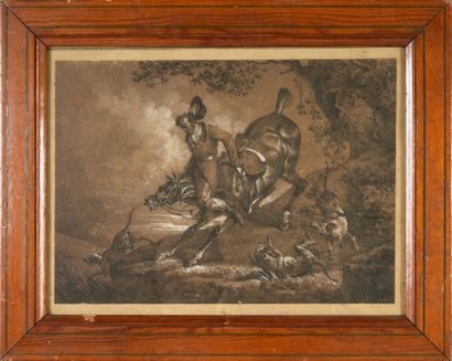 Carl VERNET (1758-1836) The Fall
Lithograph on bistre paper with white highlights
18...