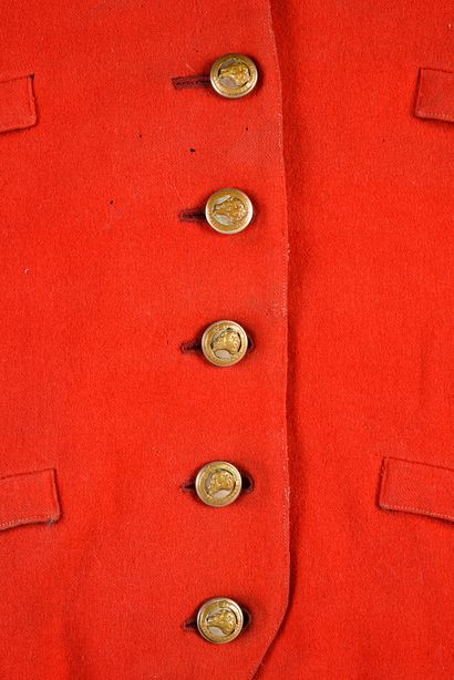 null Red vest of venry, 5 buttons of the society of venry.