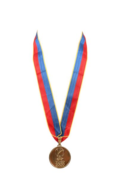 
Official gold medal of winner given to the...