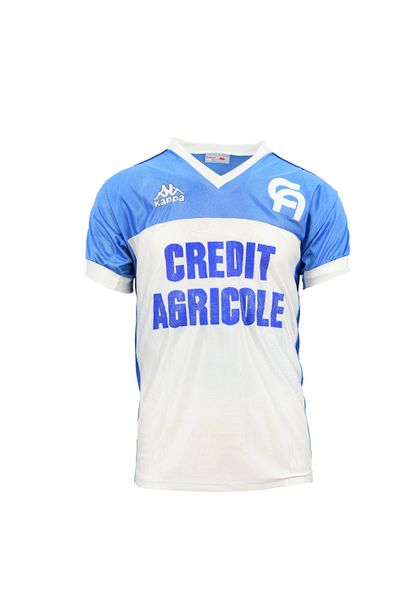 null Claude Barret. Defender. Jersey n°5 worn with AJ Auxerre during the 1985-1986...