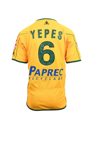 null Mario Yepes. Defender. FC Nantes jersey n°6 worn during the 2003-2004 season...