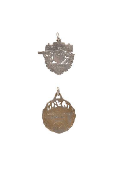 null Le Havre Athletic Club. Set of 2 medals of Maurice Avenel. Winner of the Championship...