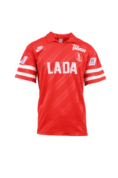 null Fabrice Mège. Midfielder. Jersey n°10 of AS Monaco worn during the 1989-1990...