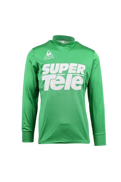 null Pierre Repellini. Defender. Jersey n°6 worn with AS Saint Etienne during the...