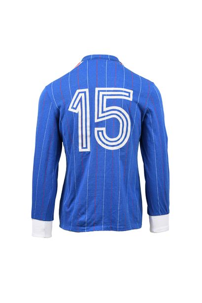 null Jersey n°15 of the French team for the International seasons between 1981 and...