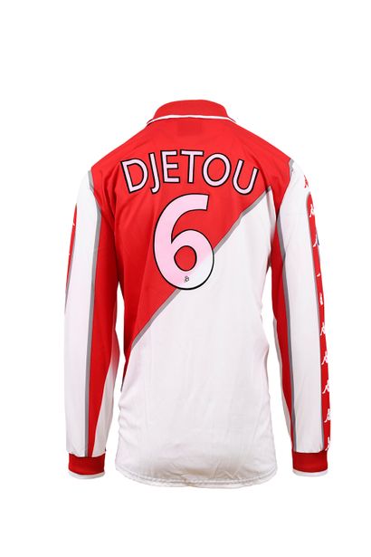 null Martin Djetou. Defender. Jersey n°6 of AS Monaco worn during the 1998-1999 edition...