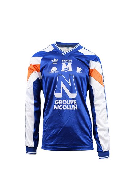 null Michel Der Zarkarian. Defender. Jersey n°4 of Montpellier Herault worn during...