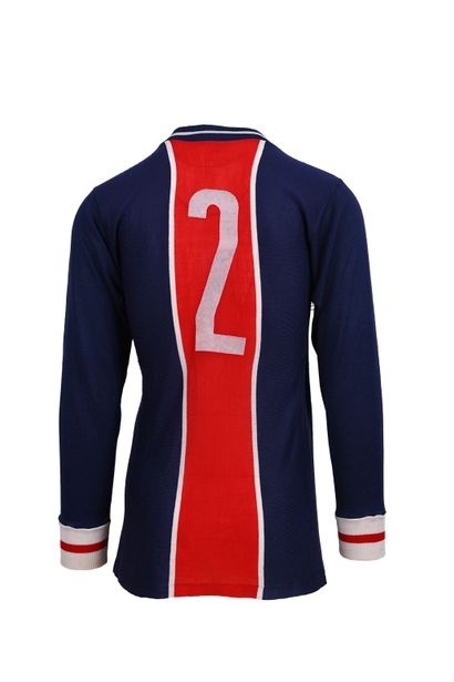 null Jean-Marc Pilorget. Defender. Paris Saint-Germain jersey n°2 worn during the...