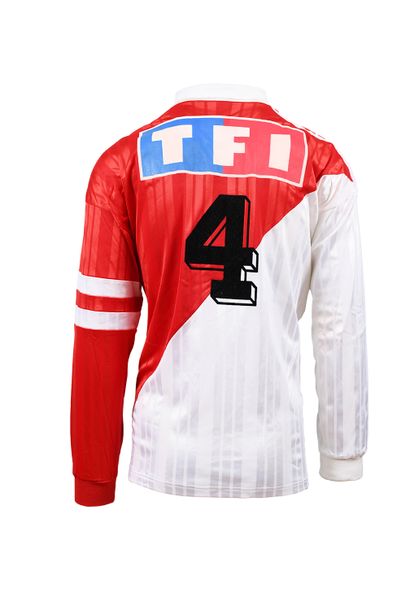 null Lilian Thuram. Defender. Jersey n°4 of the AS Monaco worn during the 1993-1994...