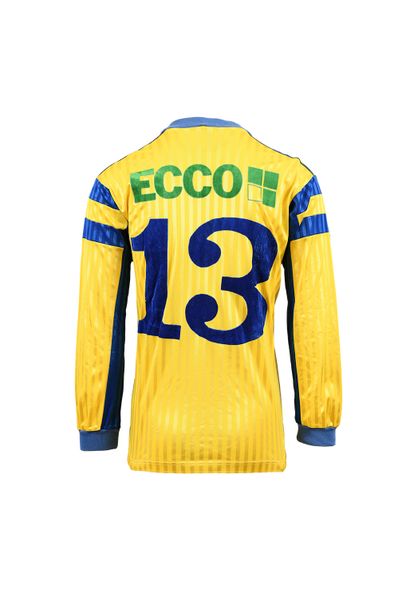null Franck Barthelemy. Midfielder. Jersey n°13 worn with FC Gueugnon during the...