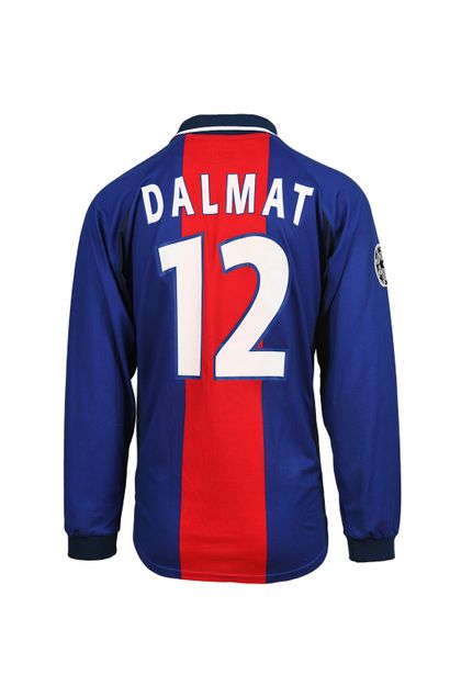 null Stéphane Dalmat. Midfielder. Paris Saint-Germain jersey n°12 worn during the...