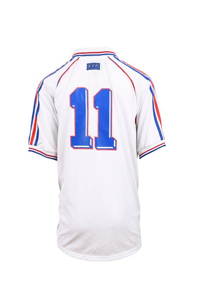 null Sylvain Wiltord. Striker. Jersey #11 of the French team for the friendly match...