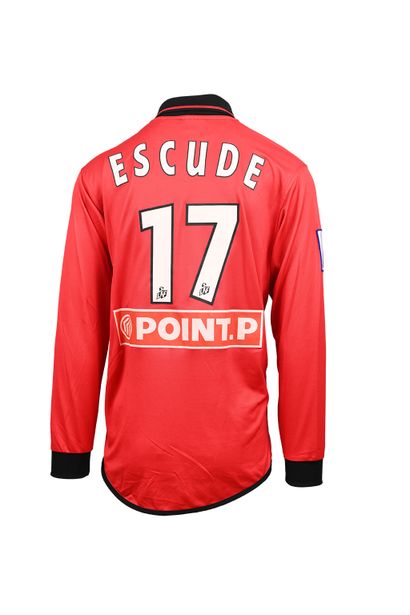 null Julien Escudé. Defender. Jersey #17 of Stade Rennais worn during the 2001-2002...