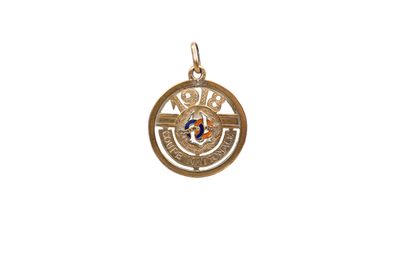 null Le Havre Athlétic Club. Médaille de vainqueur de la Coupe Nationale 1918 de...