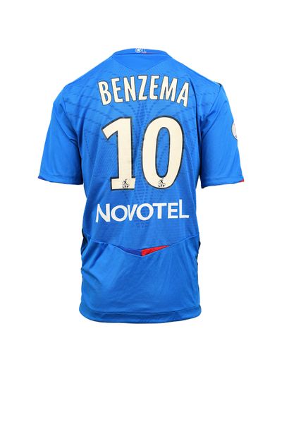 null Karim Benzema. Attacker. Olympique Lyonnais jersey #10 worn during the 2008-2009...