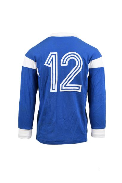 null Jersey n°12 of the French youth team worn, probably in cadet for the International...