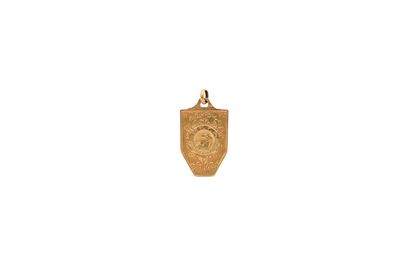 null Official gold medal of winner for the World Cup 1938 organized in France. Medal...
