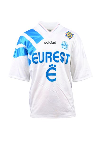 null Olympique de Marseille. Maillot n°15 porté lors de la saison 1993-1994 du Championnat...