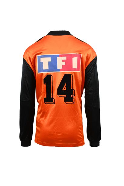null Guy Noël Tapoko. Midfielder. Jersey n°14 of the Stade Lavallois worn during...