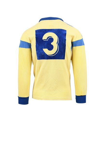 null Dominique Polo. Defender. Jersey n°3 of FC Gueugnon worn during the 1985-1986...