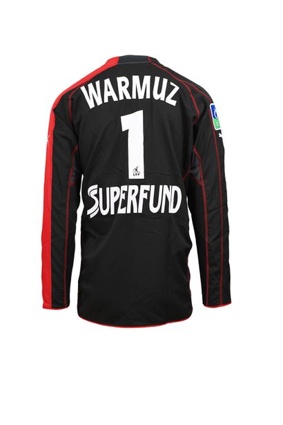 null Guillaume Warmuz. Goalkeeper. Jersey n°1 worn during the 2005-2006 season of...