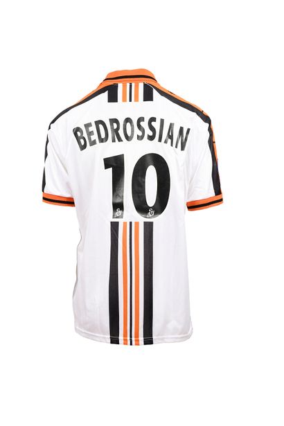 null Pascal Bedrossian. Striker. FC Lorient jersey n°10 worn during the 2001-2002...