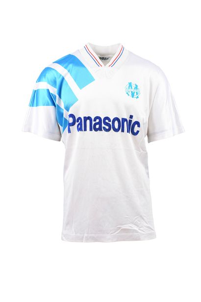 null Bernard Casoni. Defender. Jersey n°7 of Olympique de Marseille worn during the...
