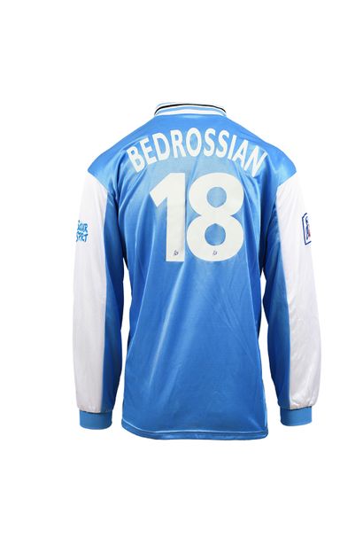 null Pascal Bedrossian. Attacker. Jersey n°18 of AS Cannes worn during the 1996-1997...