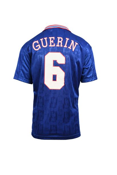 null Vincent Guerin. Midfielder. Jersey n°6 of the French team for the 1996 European...