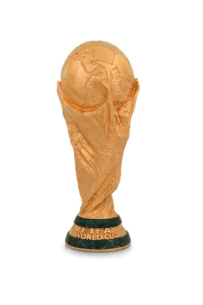 2018 FIFA World Cup trophy won by the French...