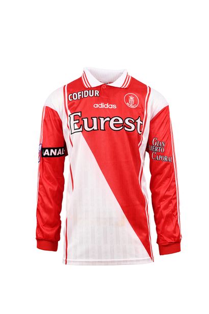 null Sylvain Legwinski. Midfielder. AS Monaco jersey n°15 worn during the 1997-1998...