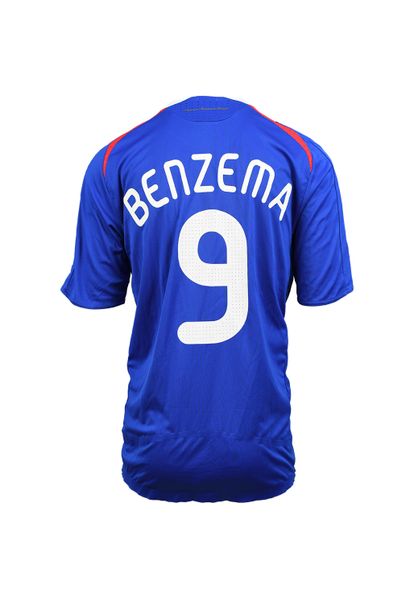 null Karim Benzema. Attacker. Jersey #9 of the French team for the friendly match...