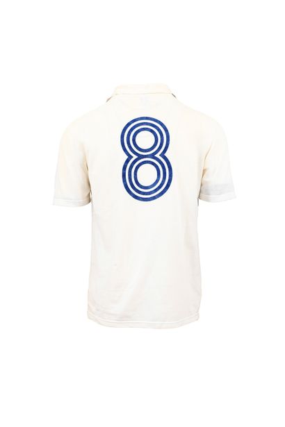 null Jersey n°8 of the French team for the international season 1984. N°8 worn by...