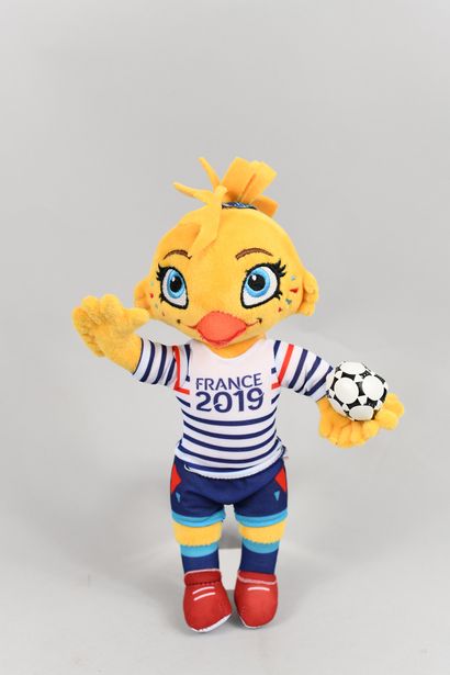 null Official mascot "Ettie" for the 2019 Women's World Cup in France with the victory...