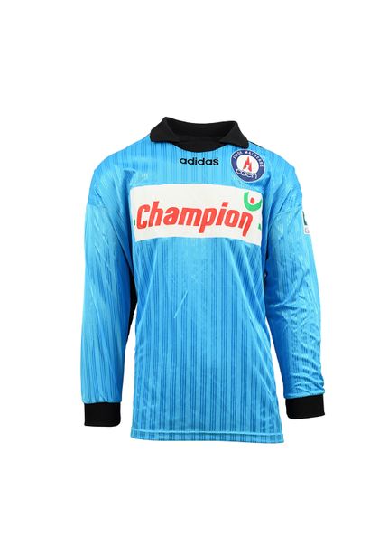 null Luc Boreli. Goalkeeper. Jersey n°1 of the Stade Malherbe de Caen worn during...