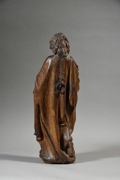 Flandres, XVIe siècle Saint Jean de calvaire en chêne sculpté en ronde-bosse.
H....