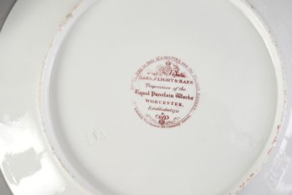 null Partie de service en porcelaine anglaise (Worcester - Barr.Flight & Barr) du...