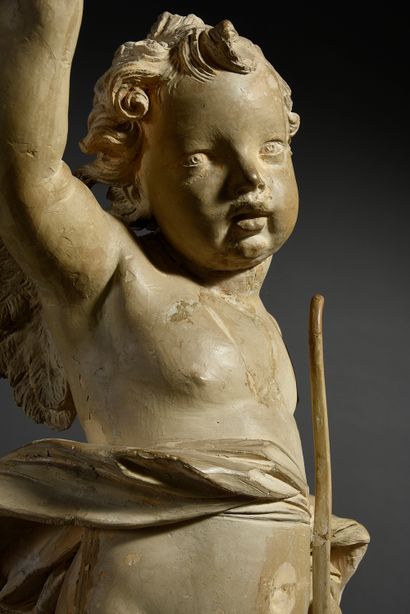 null Terracotta angel
18th century.
H. : 76 cm
Accidents and restorations