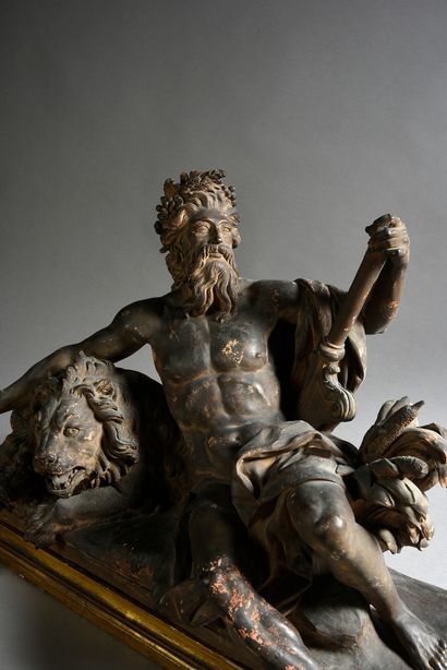 Guillaume Coustou (1677 - 1746) d'après The Rhone.
Patinated terracotta (small accidents...