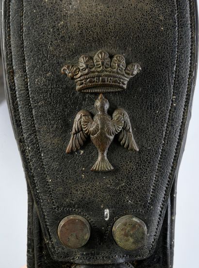 null Set of horse harness pieces with the Montmorency arms.
XIXth century (as is...