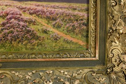 William DIDIER- POUGET (1864 -1959) Heath of pink heather
Oil on canvas Signed lower...