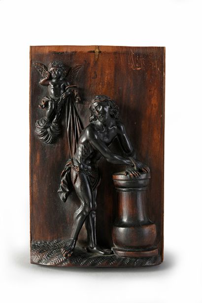 null Christ with a column
Wood carved in high relief.
Flemish work of the 17th century...