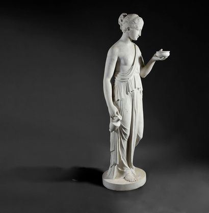 Bertel Thorvalden ( Danois, 1768 - 1844) d'après Hebe.
Marble. End of the XIXth century...