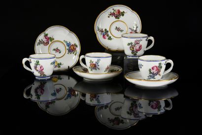 Four 18th century Sèvres porcelain 