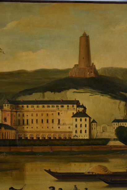 Ecole française du XIXe siècle, d'après Hubert Robert (1733-1808) Vue du Château...