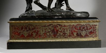Guillaume Coustou (1677 - 1746) d'après Les chevaux de Marly.
Paire de bronzes à...