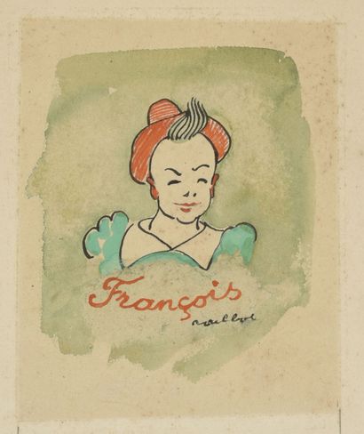 POULBOT FRANCISQUE (1879- 1976) SET OF THREE DRAWINGS OF CLOWNS.
"Albert the clown",...