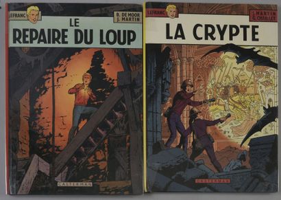 MARTIN Set of albums :
Lefranc Tome 4, Le repaire du Loup, ed. 1974
Lefranc, La crypte...